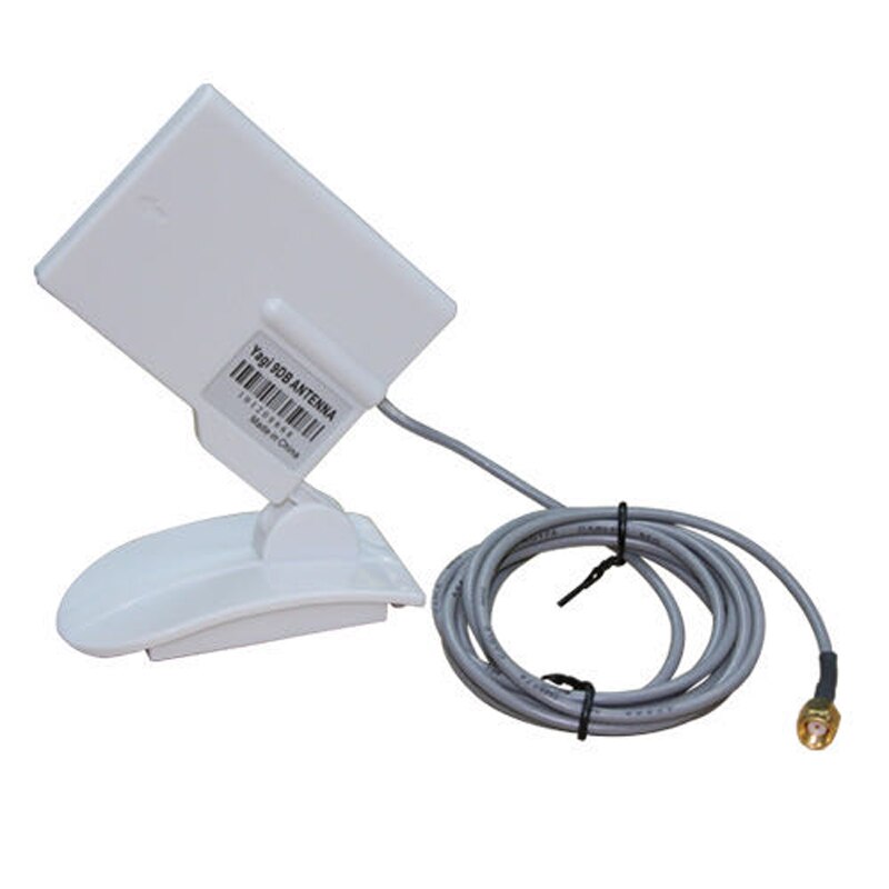 2.4G WIFI antenne directionnelle 9dBi avec 1.5 mètres câble RP-SMA connecteur de prise antenne intérieure wifi largo alcance routeur sans fil: Default Title