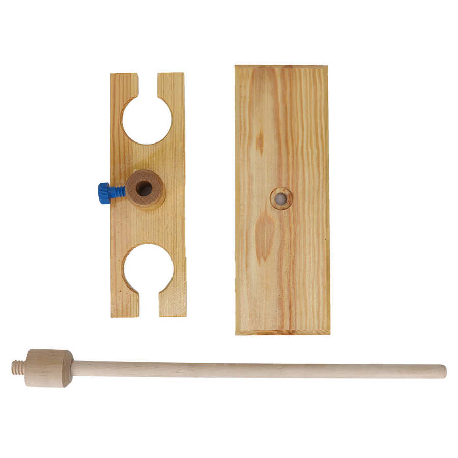 Wooden funnel stand 2 holes Separatory funnel Stand Rack Height-adjustable for laboratory experiment Lab Supplies