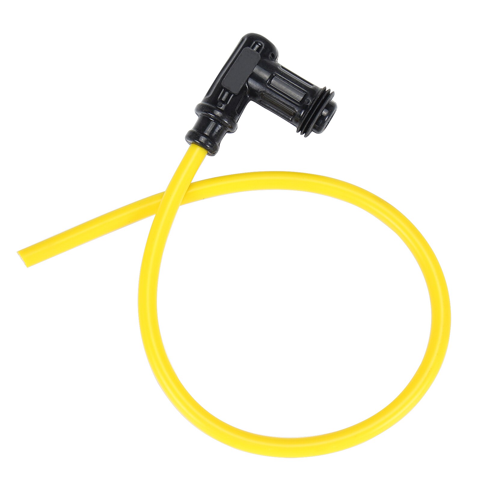 Power Cable Wires Ignition Coil Spark Plug Iridium 50cm Yellow Cap Motorcycle Racing Street