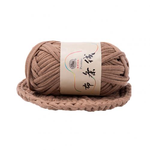 Neue Hand-stricken gewebte Gewinde Starke Korb Decke Geflochtene DIY Häkeln Tuch Phantasie Garn: hell Kaffee