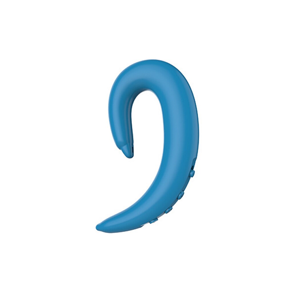 Beengeleiding Oortelefoon Sport Bluetooth Headset Handsfree Auto Driver Oorhaak Draadloze Bluetooth Oortelefoon Met Microfoon Voor Jogging: Blauw