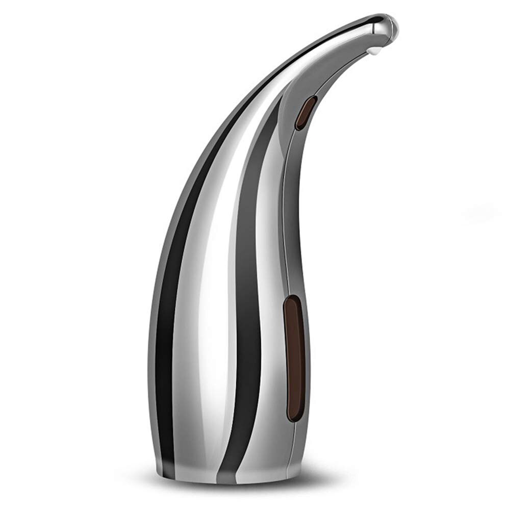 Soap Dispenser Pump Automatic Liquid Soap Dispenser Infrared Smart Sensor Touchless Foam Shampoo Dispensers For Kitchen Bathroom: Silver