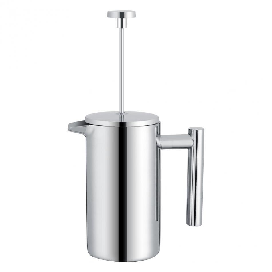 350 Ml Double Wall Rvs Koffiezetapparaat Franse Pers Theepot Met Filter Franse Koffie Pot