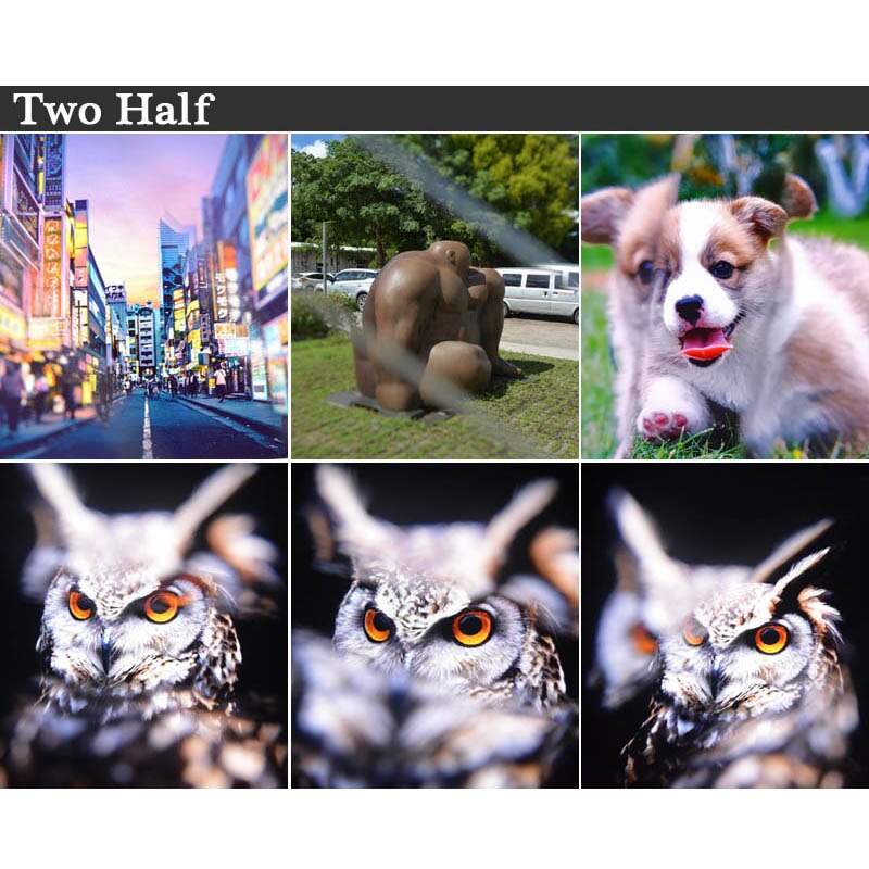 Knightx Twee Half Prisma Filter 49Mm 52Mm 58Mm 67Mm 77Mm Nd Cpl Fotografie Variabele Glas draaibare Speciale Effecten Speciale Onscherpte