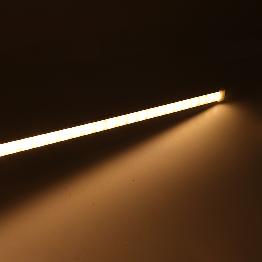 Usb led-barlys 5v x 10/20/35/40/50cm aluminiums stiv led-stripe lysrør for skap kjøkkenbelysning varm kjølig hvit: Svart / Blå