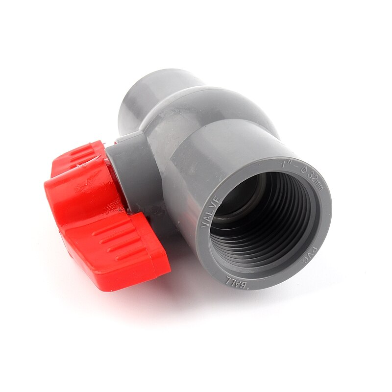 1-3 stk 1/2 " -4 " stor størrelse grå hunngjenger pvc kuleventil hage vanningsslangekoblingsfittings akvariebryter kuleventil