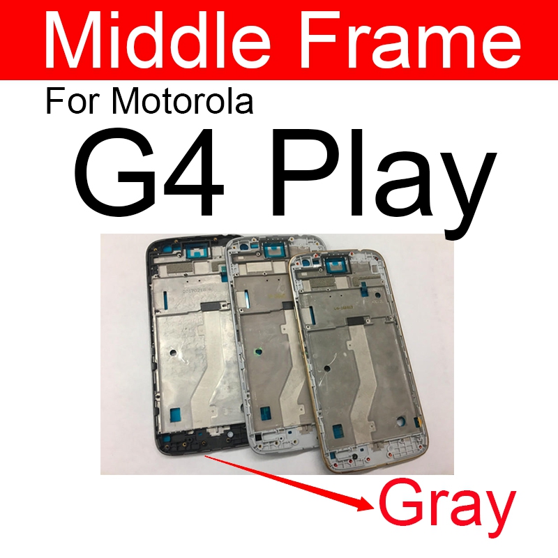Middle Frame Housing For Motorola Moto G2 G (2nd Gen) G3 G (3rd Gen) G4 G5 G6 Play Plus Back Cover Battery Door Housing Bezel