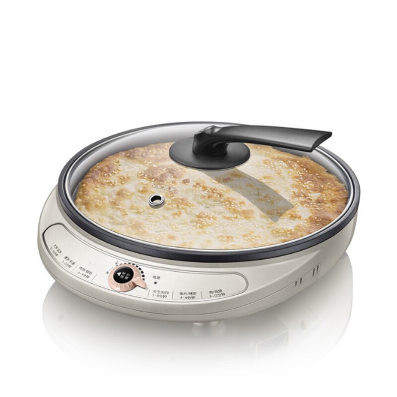 DMWD Multifunctional Electric Skillet 220V Pie Pizza Crepe Pancake Maker BBQ Griddle Sarten Non-stick Frying Pan 6 Menu: Default Title