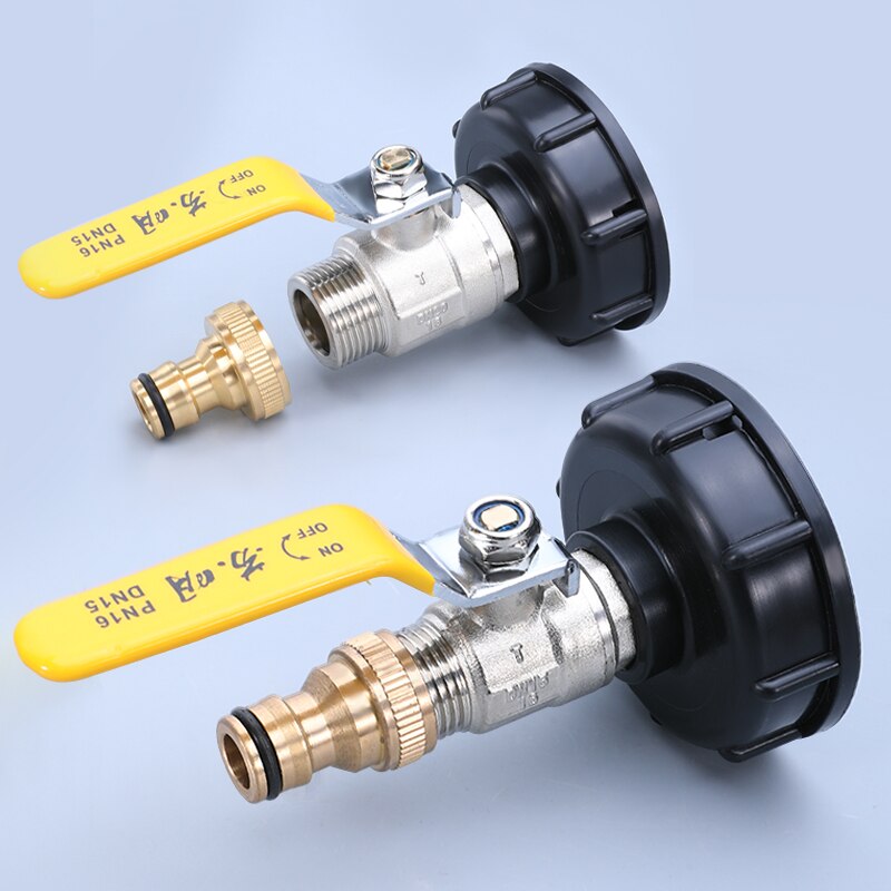 Water Tank Adapter 1/2'' 3/4'' 1'' Thicken outer Tap Fittings Garden Hose Connector for IBC Water Tank 1PCS