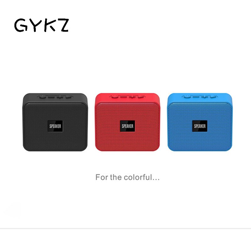 GYKZ Mini Bluetooth Speakers Draadloze USB Subwoofer Speakers Draadloze Metalen Outdoors Draagbare High-power Luidspreker Doos