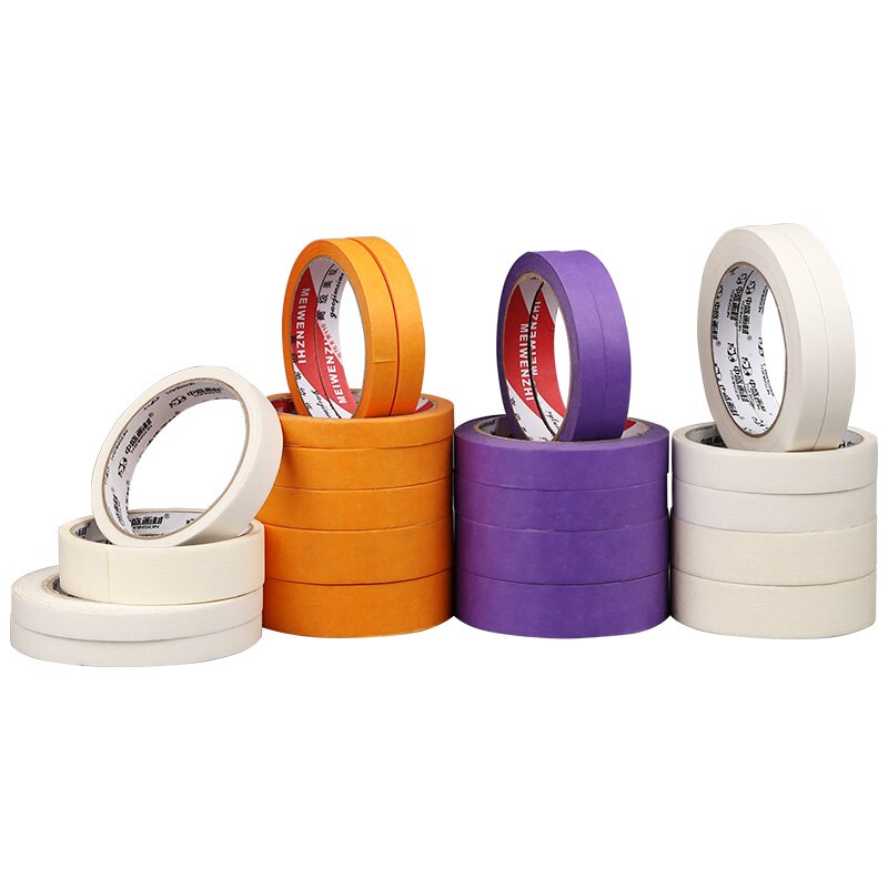 Pure Color Masking Washi Tape Adhesive Tape Stickers DIY Paper Stationery Tapes Art Materials Fasteners Office School Supplies