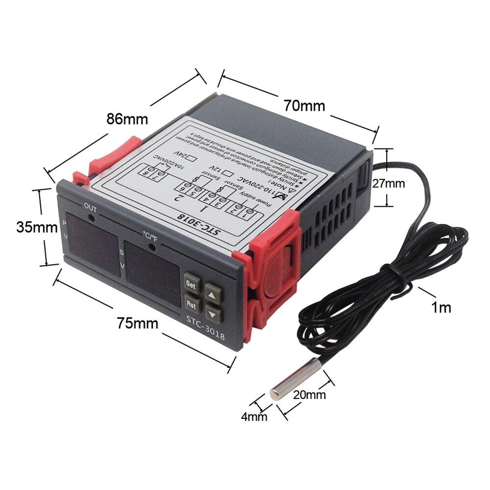 EVCO EVK401P7 SIMPLE SINGLE OUTPUT DIGITAL THERMOREGULATOR