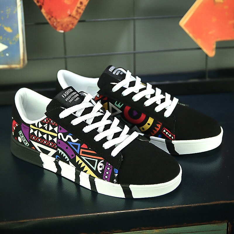 SIERGAN Men Casual Shoes Factory Casual Men Shoes Sneakers Cheap Printed