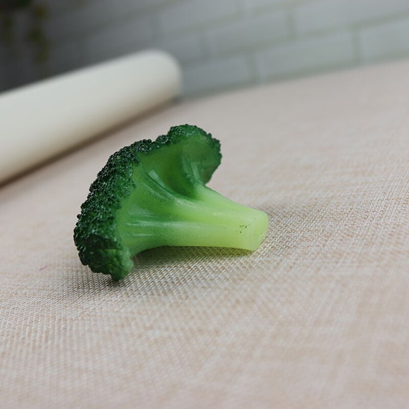 Kunstige grøntsager blomkål broccoli mad model indkøbscenter prøve dekorative rekvisitter børn leger legetøj