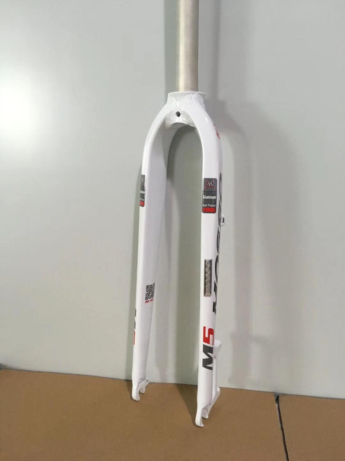 neue modell Mosso M5 MD5 M5E M5EV M6 MTB mountainbike gabel für v + Rabatt bremse 26" 27,5 "29" Fahrrad Vordere fest Ultraleicht gabel: M5 Weiß rot