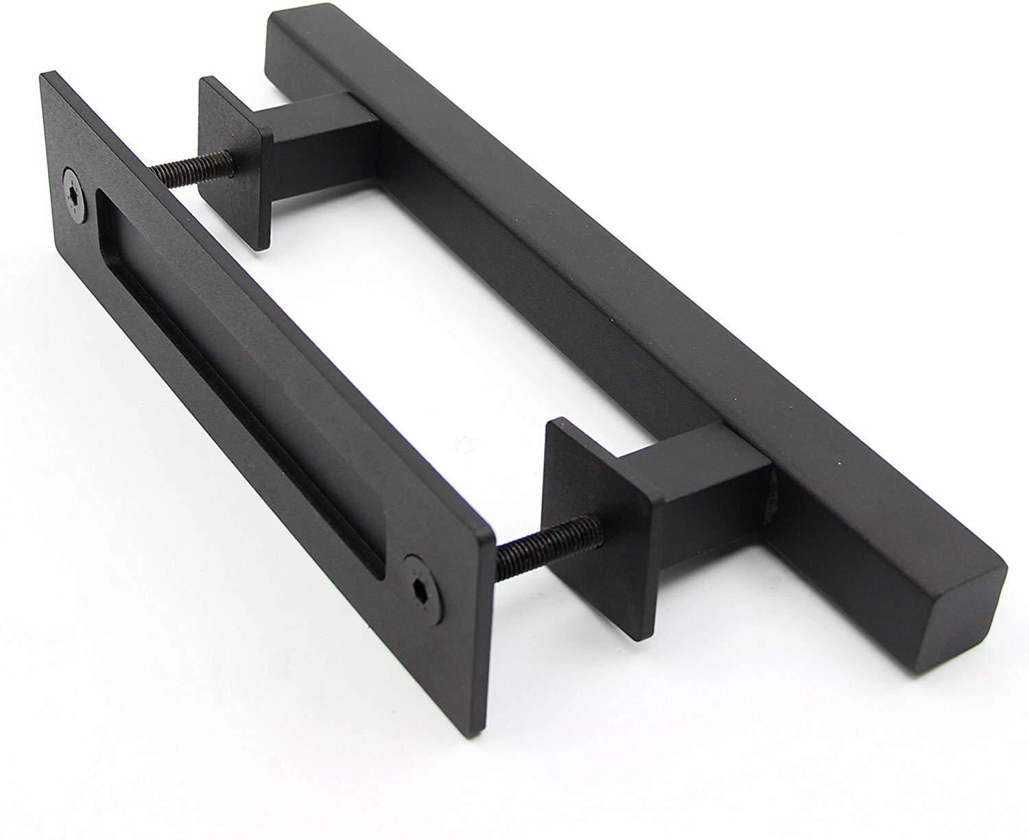 Pull Flush Verzonken Hout Deurklink Interieur Deur Schuifdeuren Schuur Deur Handvat Voor Kabinet Kast 35-45Mm Meubels hardware Set