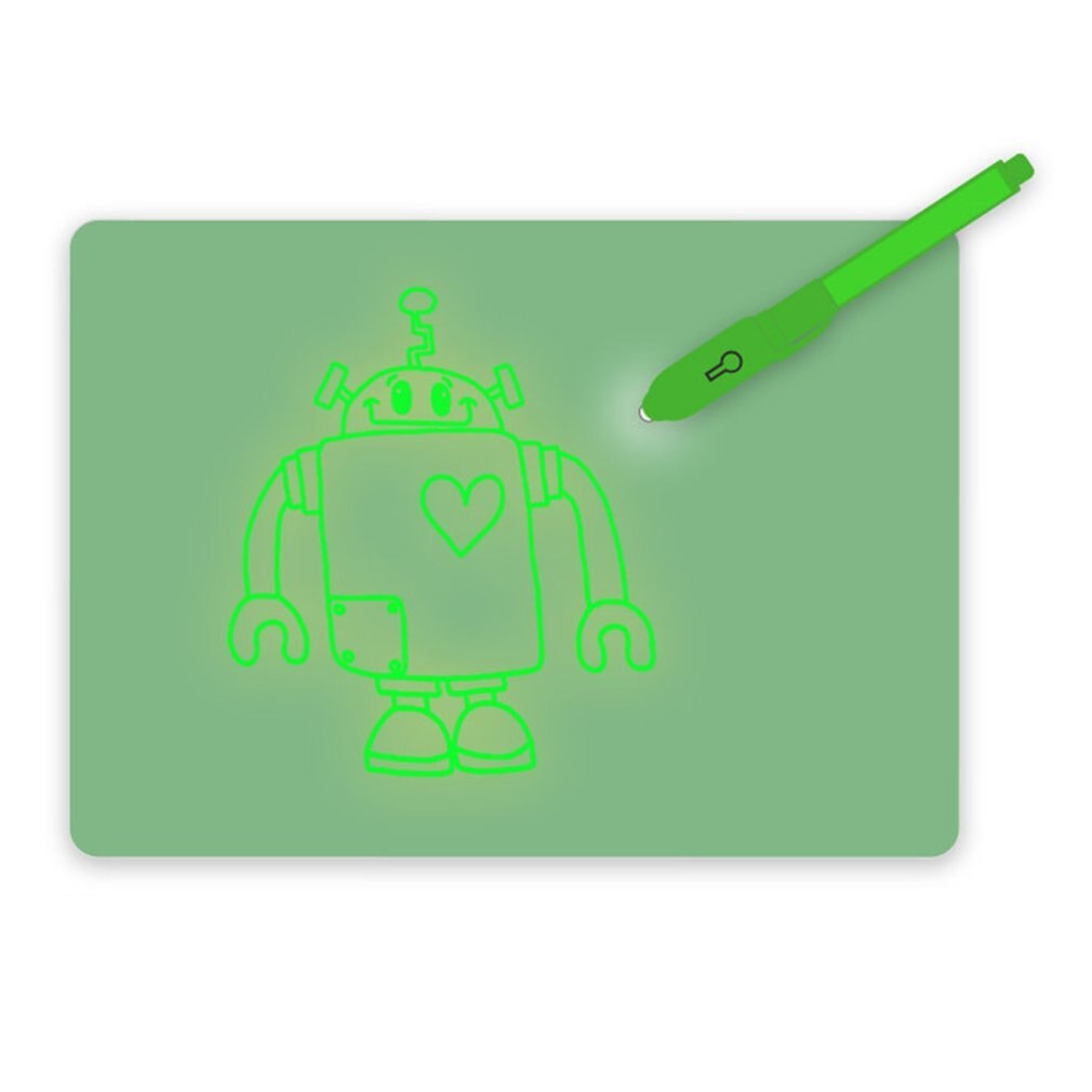 A4 LED Light Fluorescent Writing Board Kids Electronic Luminescent Wordpad Message Board Handwriting Pad