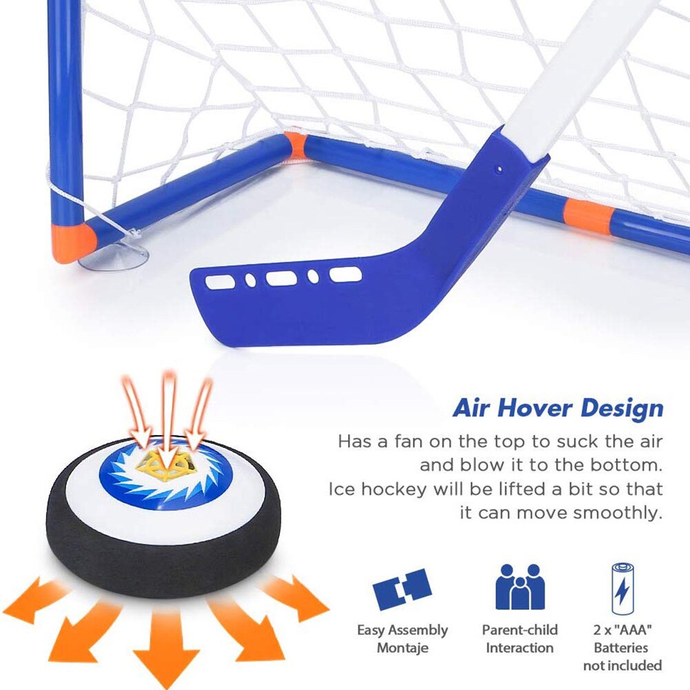 Mini Hover Hockey Set - Interactive Sports Game - Kids Training Toy - Indoor Outdoor Play