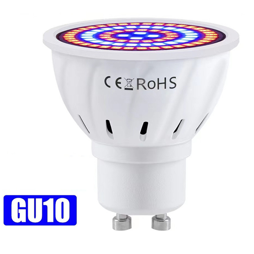 Bombilla LED de espectro completo para cultivo E27 E14 GU10 MR16 220V lámpara hidropónica de invernadero luz de cultivo para plantas de interior lámpara de flores Phyto: RGB / 1.800 W