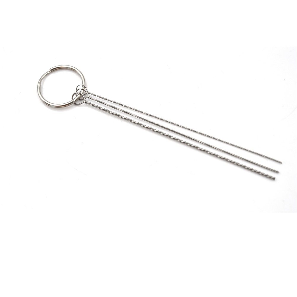 Stainless Steel Needle Brush Set Airbrush Spray Cleaning Repair Tool Kit Cleaning Brush Cleaning Scraper Cleaning Needle 1/11pcs