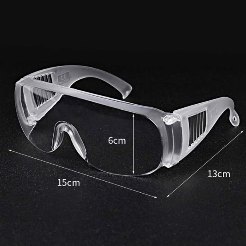 Safety Glasses Personal Protective Equipment, PPE, Eyewear Protection, Clear, ANSI Z87+ Standards, High Impact, Vented Sides