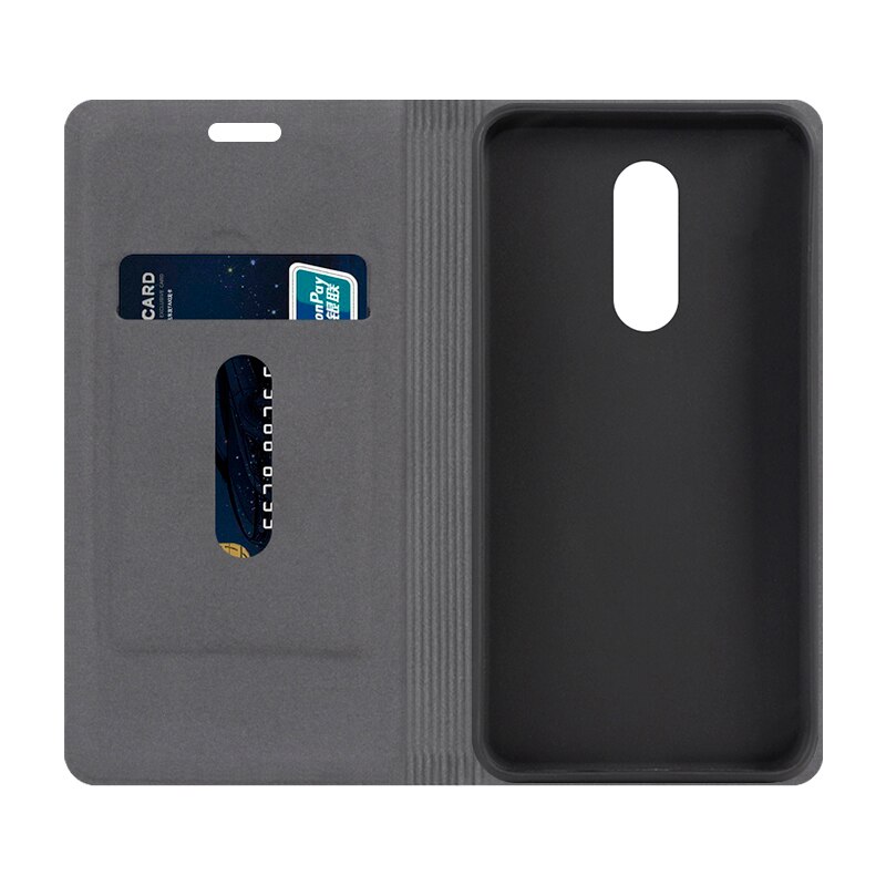 Pu lederen telefoonhoesje met houtnerf voor de zte axon 7 mini, flipcase voor de zte axon 7 mini, zakelijke portemonneehoes, zachte siliconen achterkant