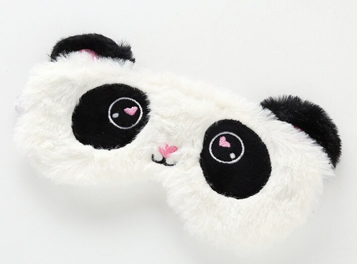 Slaap Oogmasker Slaapmasker Katoen Panda Eyepatch Slaapmasker Leuke Eye Cover Travel Rest Eye Band Slapen Aid Kids Eye blinddoeken