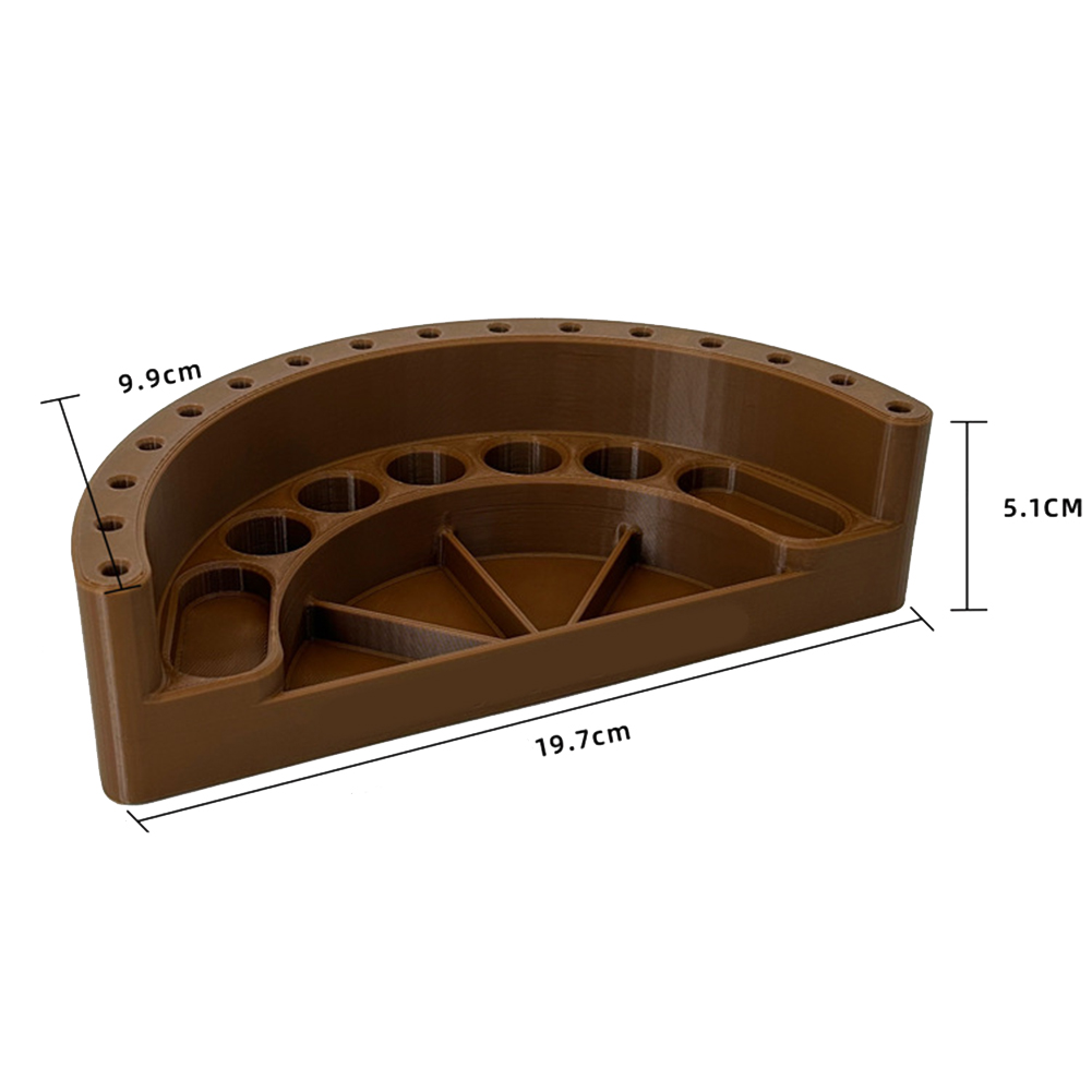Ruimtebesparende gereedschapsorganizer voor vliegbindset, ontworpen met duurzaamheid in de geest, perfect om uw werkruimte efficiënt te houden