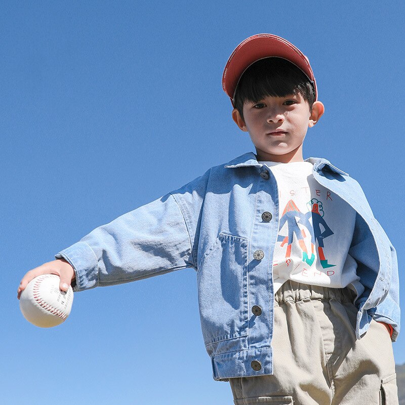 2020 autunno nuova giacca di jeans per bambini di stile Coreano bello giacca boys 'sottile alla moda ragazzi giacca bambini giacca cappotti