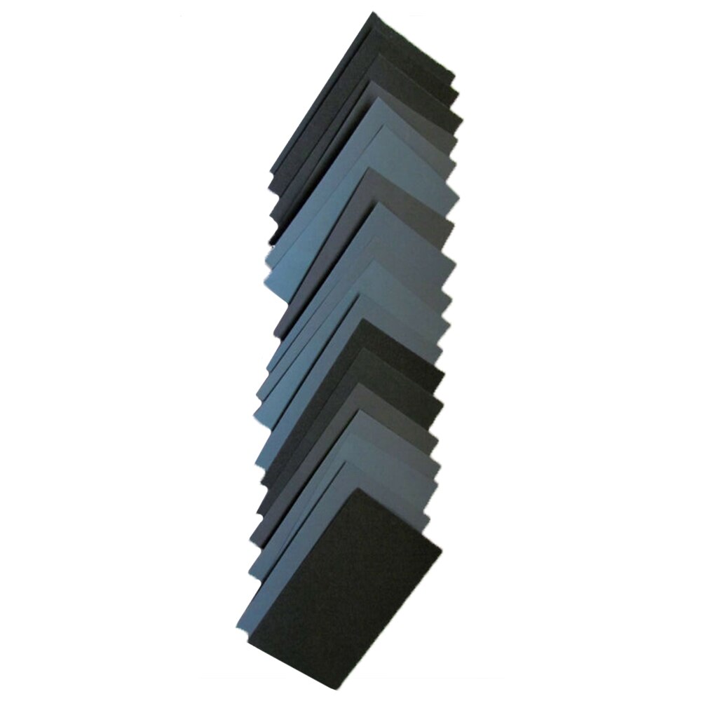 16 Uds papel de lija 400, 600, 800, 1000, 1200, 1500, 2000, 2500 grano de coche de Metal de cerámica de vidrio de pulido de suministros