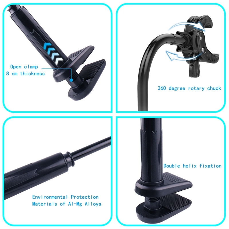 Support de sèche-cheveux pour animaux de compagnie support fixe 360 degrés rotatif librement rétractable support pratique mains libres soins accessoires pour chien C