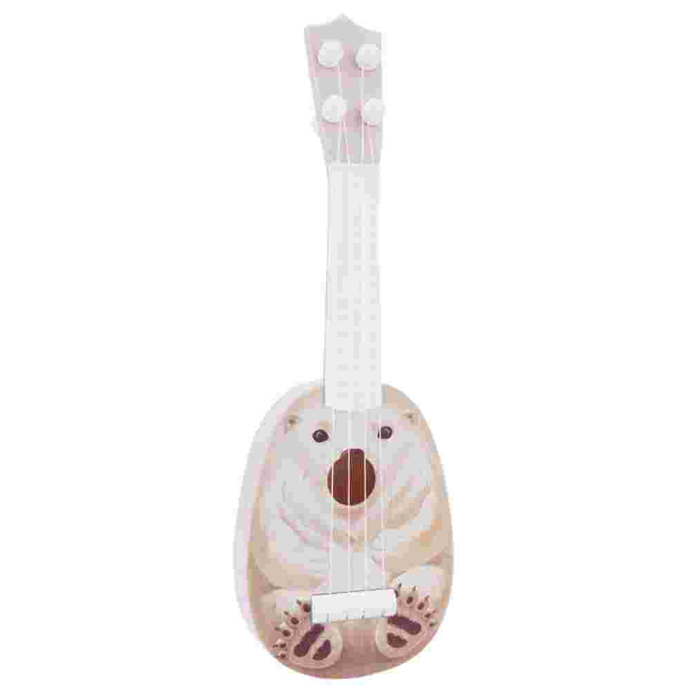 Kid Played Ukulele Early Musical Learning Plastic Instrument Guitar Model