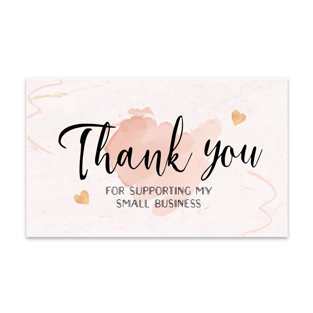 30Pcs Dank U Voor Ondersteunende Mijn Kleine Visitekaartjes Marbling Bedankt Cardstock Cadeaupapier Pakket Insert: Type 13
