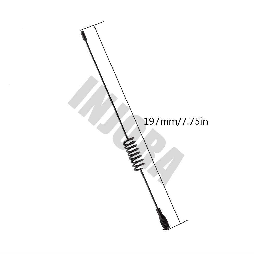 INJORA 1PCS 197mm/289MM Metalen Decoratieve Antenne voor 1:10 RC Crawler Axiale SCX10 90046 Traxxas TRX-4 d90 Tamiya RC Auto