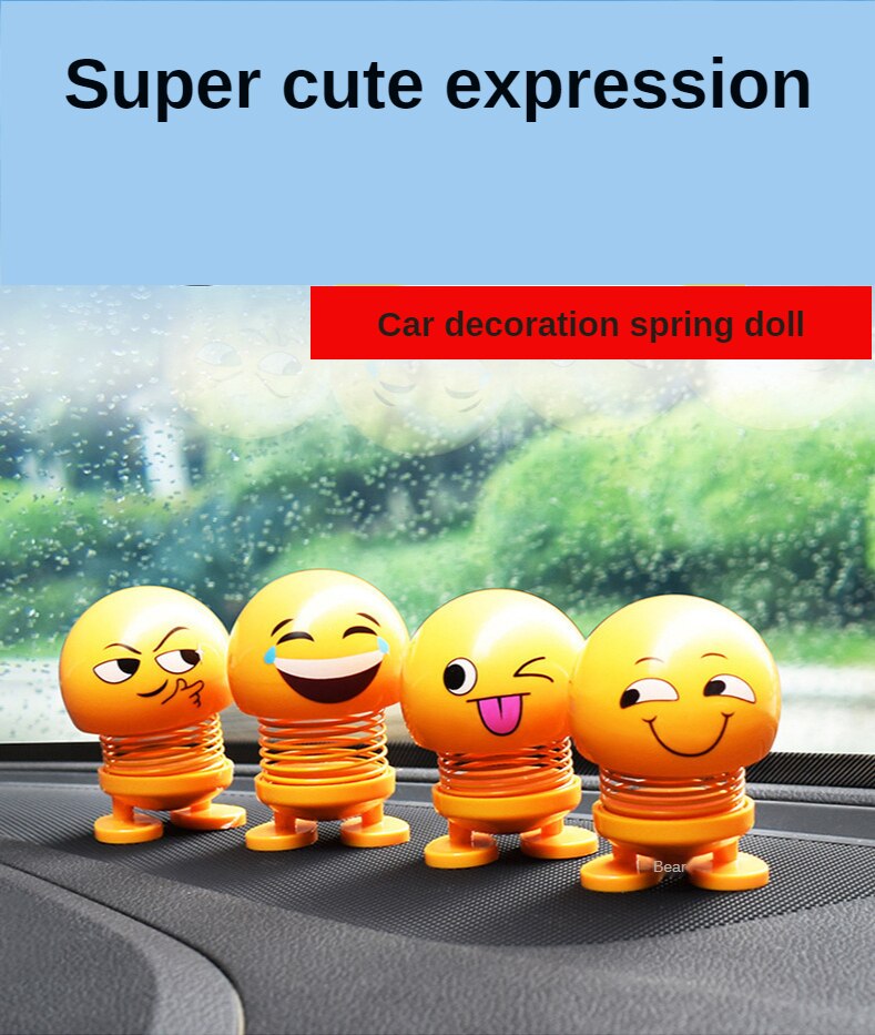Grappig Hoofd Schudden Pop Kleine Ornamenten Mooie Auto Accessoires Interieur Pop Creatieve Auto Speelgoed Auto Decoratie Accessoires