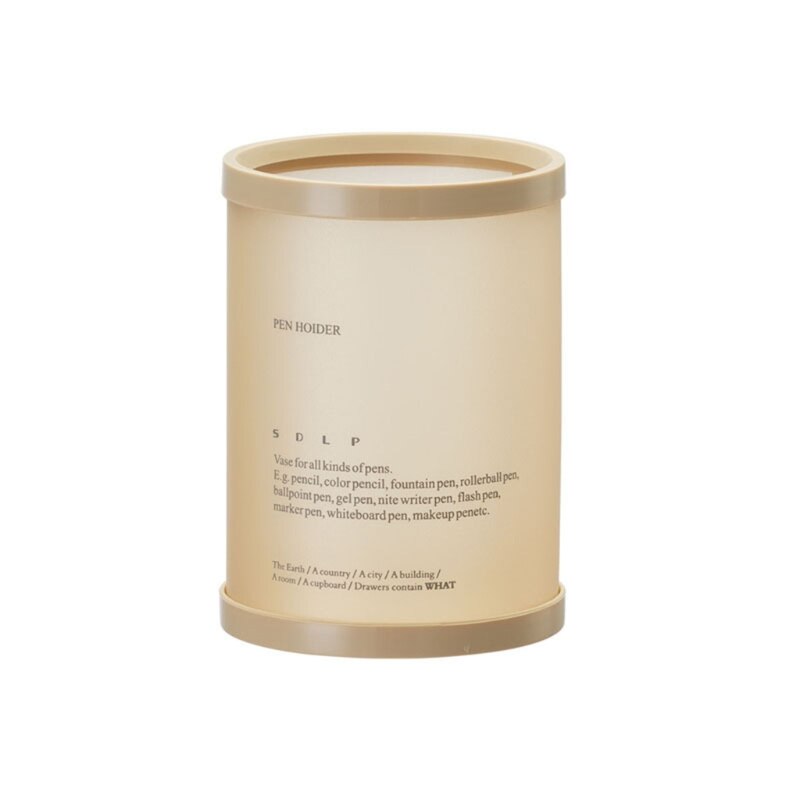 Exquisite Student Stationery Holder Cylinder Desk Pencils Holder Large Capacity Home/Office/School Supplies for Children