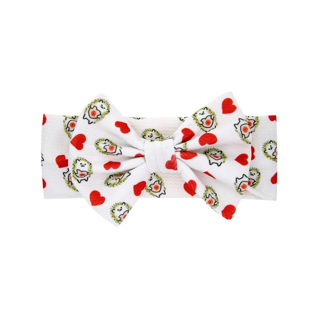 Gorros para bebé con lazo, cinta ancha para la cabeza con estampado Floral, accesorios para el cabello, diadema de princesa para niño pequeño, tocados,: H