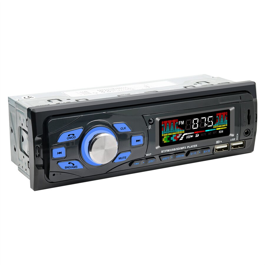 1Din Auto Stereo Radio Bluetooth Audio Music Player Fm Aux Usb Afstandsbediening
