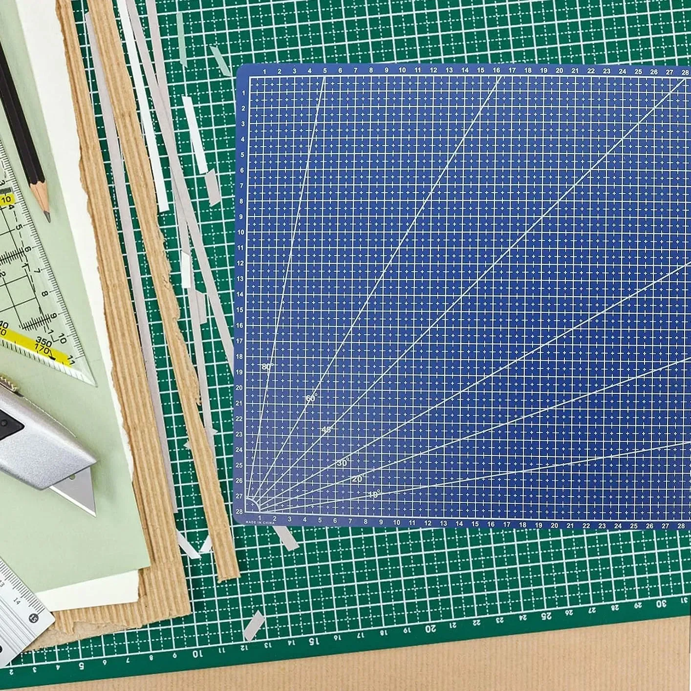 PVC-snijmat Enkelzijdig Patchwork Cut Pad voor werkbank Patchwork Naaien Handleiding DIY Mes Graveren Lederen snijplank