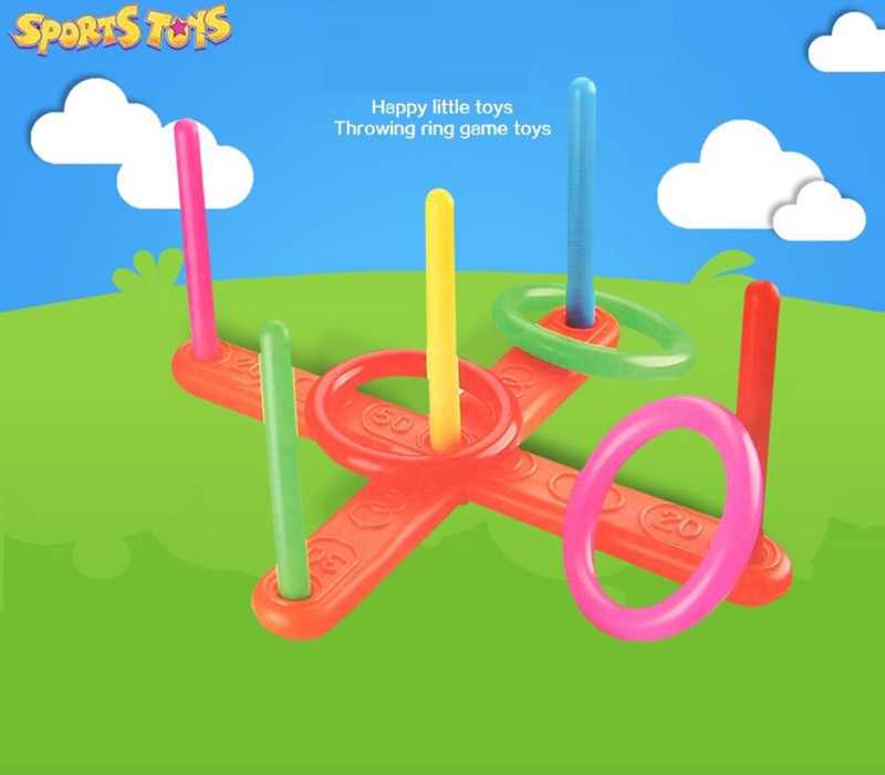 Funny Kids Outdoor Speelgoed Sport Hoepel Ring Toss Plastic Ring Toss Quoits Tuin Spel Zwembad Speelgoed Outdoor Funw