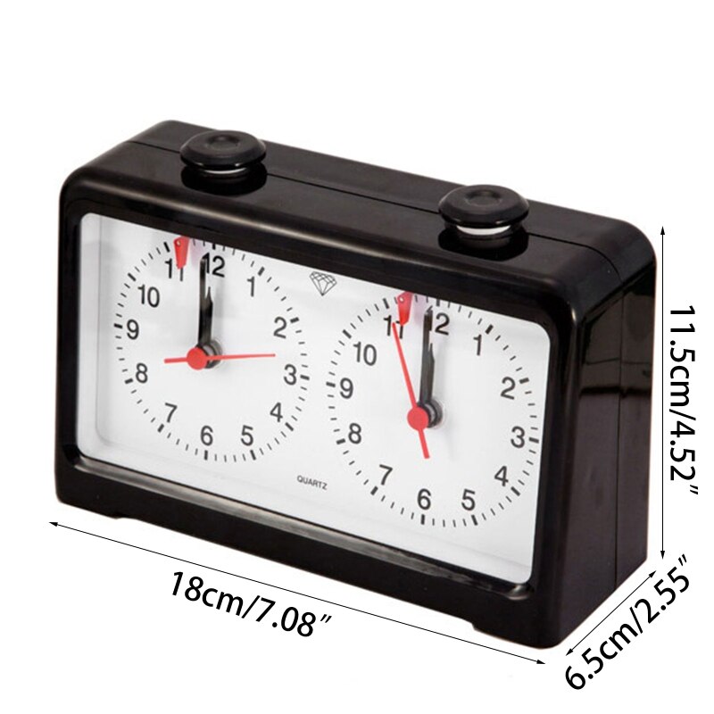 Quarz Analog Chess Clock Chinese Chess Count Up Down Timer International Chess Competition Board Game Competition