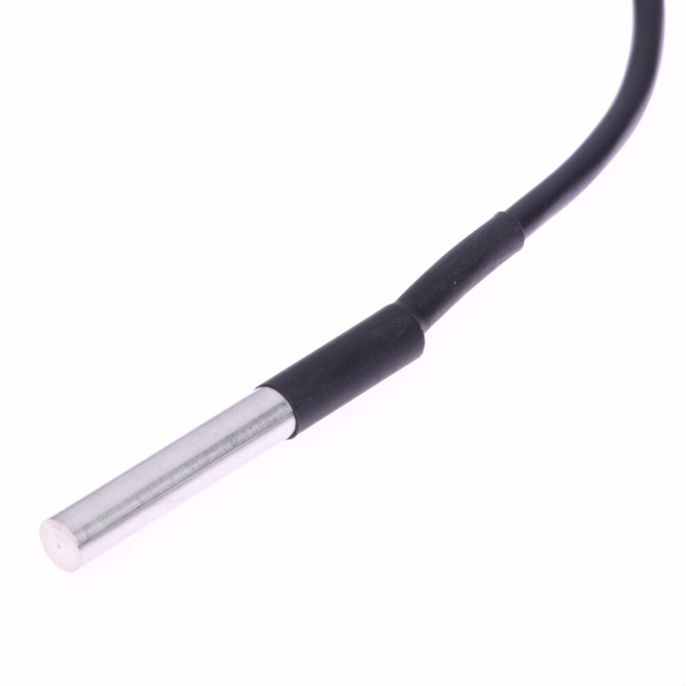 1 st 3m vattentät digital temperatur temp sensor sond  ds18 b 20 för termometer temperatur temp sensor kabel sond