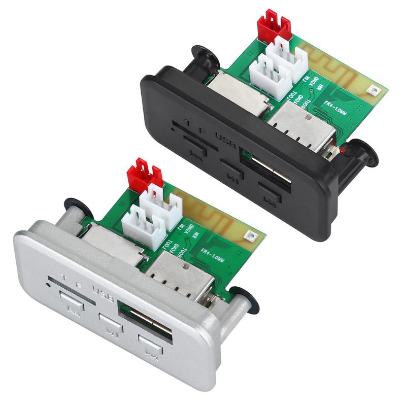 Radio samochodowe Bluetooth 5.0 odtwarzacz MP3 5V 12V płytka dekodera WMA moduł Audio FM TF USB 3.5mm AUX dla samochodów