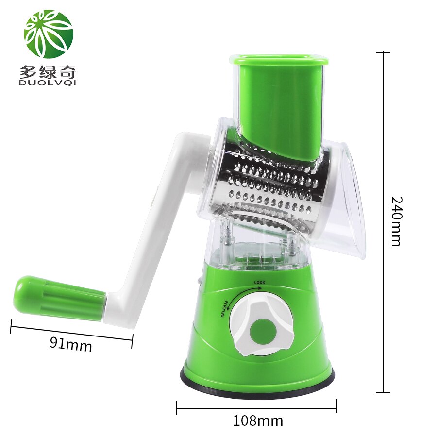 Manual Vegetable Cutter Slicer Round Mandoline Slicer Kitchen Tool Multi-functional Potato Cheese