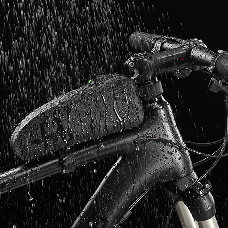 Fietstas Regendicht Fietsen Top Voorbuis Frame Telefoon Gereedschapstas Grote Capaciteit MTB Wegfietstas Zwart Fietsaccessoires