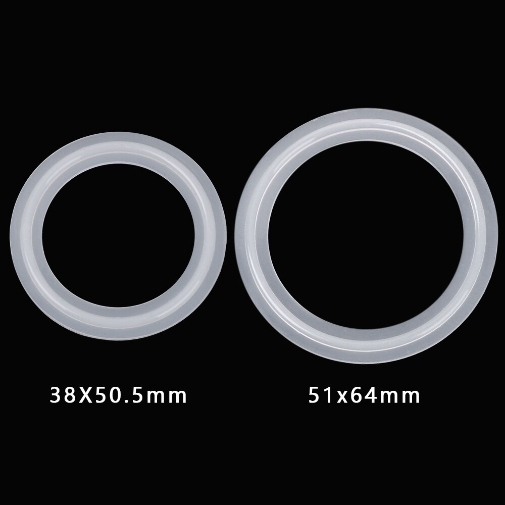5 uds junta de banda de silicona selladora arandela para productos lacteos caserbrew ajuste 51mm tubería X 64mm O/D sanitario 2 "Tri abrazadera