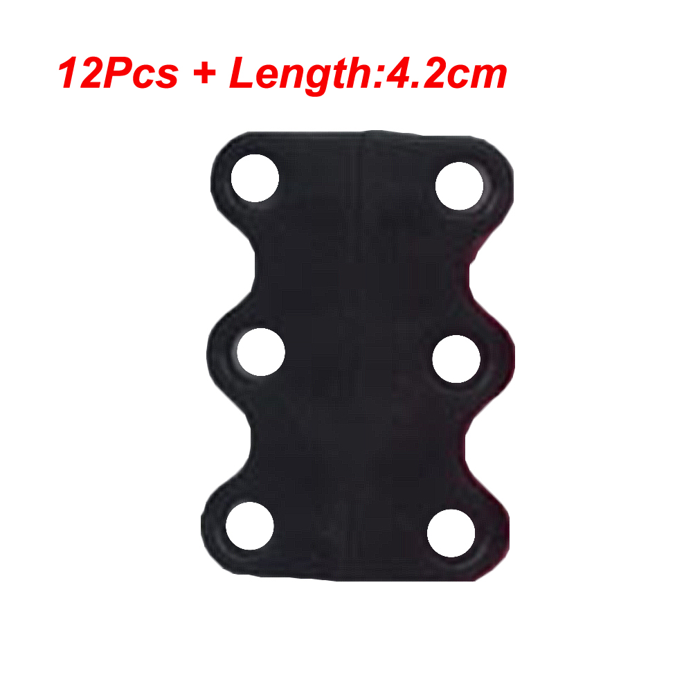 Lacets magnétiques 10 couleurs, 12 pièces/24 pièces, lacets de Sport sans cravate, avec fermeture magnétique: black L