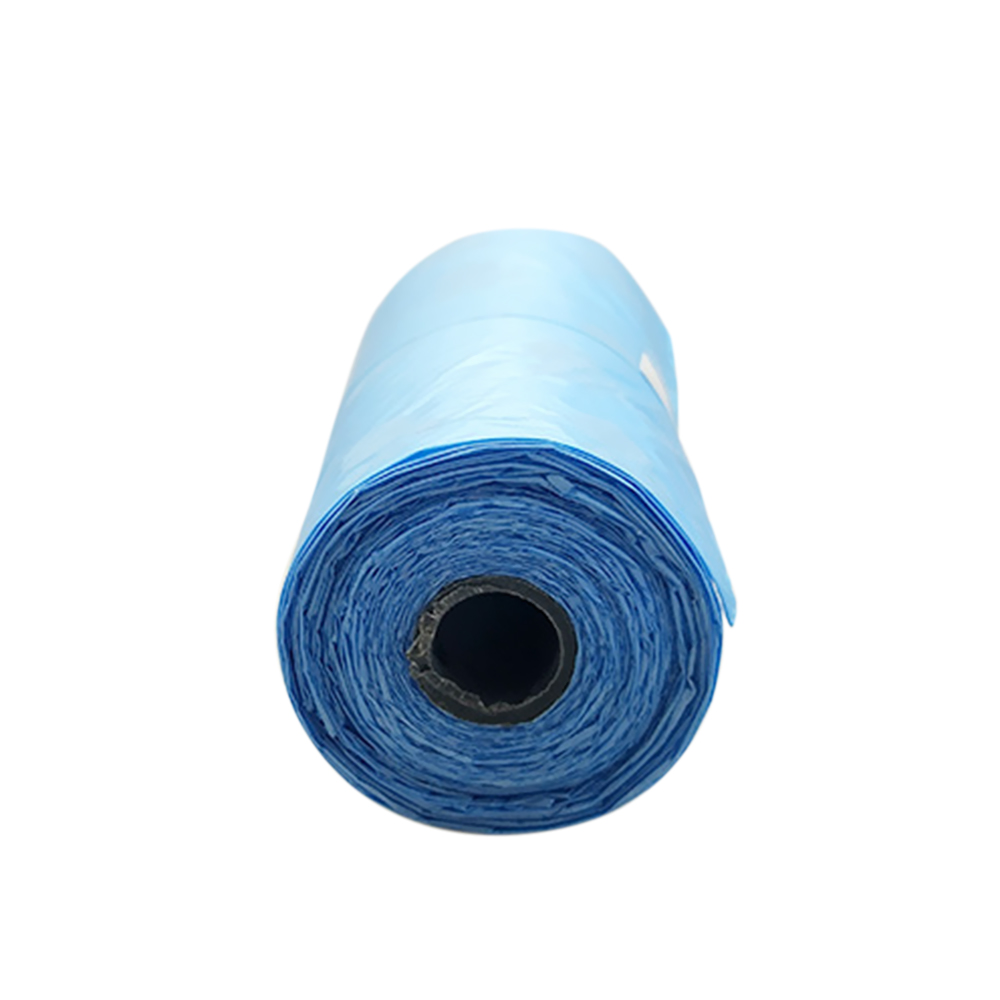 Pets Dogs Poop Bags Dispenser Collector Scoop Holder Puppy Cats Pooper Garbage Bags Small Rolls Outdoor Clean Pets Waste Bag: Blue / 5 Rolls