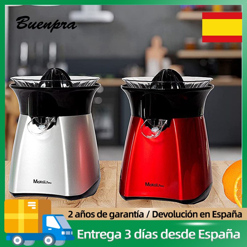 ‎MAXELLPOWER Exprimidor de Zumo Electrico Manual 40w con Sistema de Vaso Directo Extractor de Jugos para Frutas Fresca Alimentos Cocina Eléctrico Desmontable para Lavado 22 x 16 x 16 cm