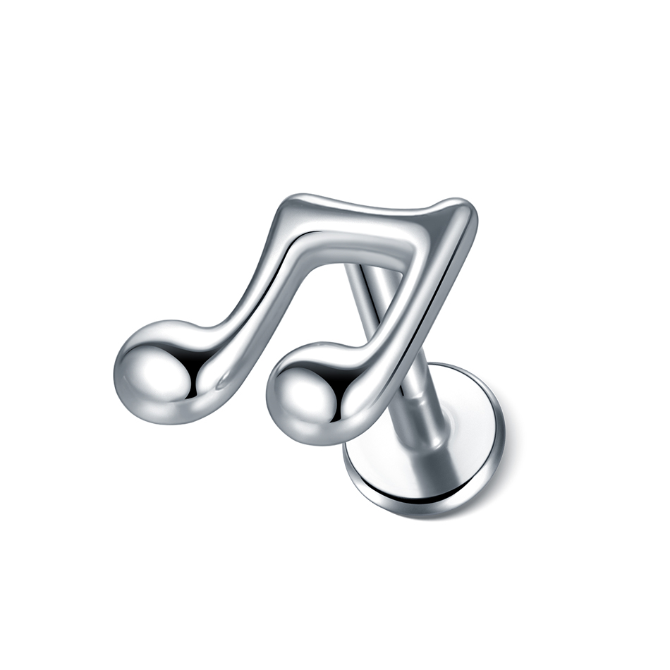 1 pieza de pluma de araña labio Monroe Studs Labret Piercing 16G CZ flor cartílago de la oreja Tragus Daith lóbulo Piercing pendiente para mujeres y hombres: Chapado en cobre envejecido